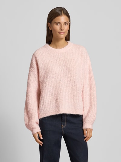 Vero Moda Relaxed Fit Strickpullover mit Woll-Anteil Modell 'CARMEN' Rosa 4