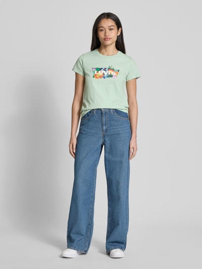 Levi's® T-shirt met ronde hals, model 'THE PERFECT' Lindegroen - 1