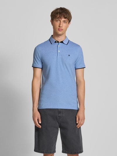 Jack & Jones Slim Fit Poloshirt mit Logo-Stitching Modell 'PAULOS' Royal 4