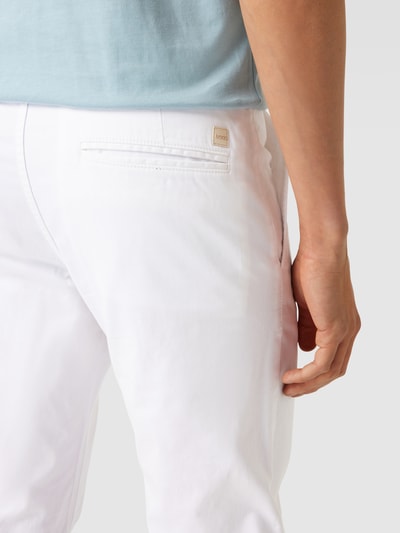 BOSS Orange Chino mit Label-Details Modell 'Taber' Weiss 3