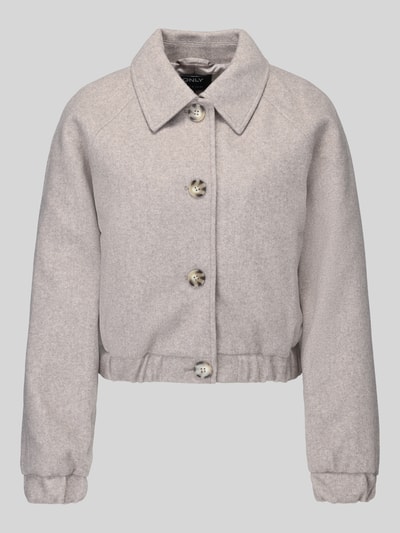 ONLY bluzon o kroju regular fit z raglanowymi rękawami model 'NANCY' Szarobrązowy melanż 2