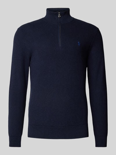 Polo Ralph Lauren Gebreide pullover met labelstitching Marineblauw - 1