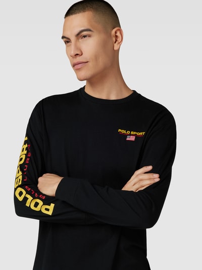 Polo Ralph Lauren Longsleeve mit Label-Stitching Black 3