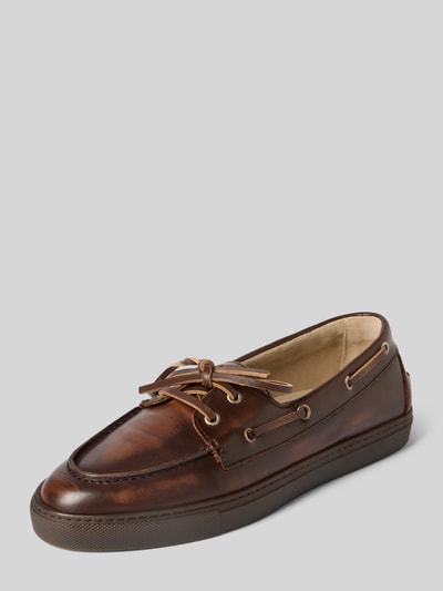 Copenhagen Loafers mit Gummisohle Modell 'CPH 160' Mittelbraun 1