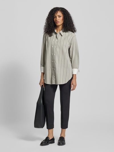 MM Spodnie o kroju regular fit z wąską nogawką i elastycznym pasem model ‘GERONA’ Czarny 1