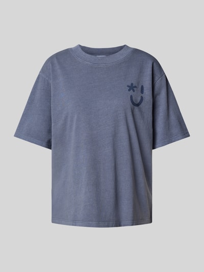 Jake*s Casual T-Shirt mit Logo-Print Jeansblau 2