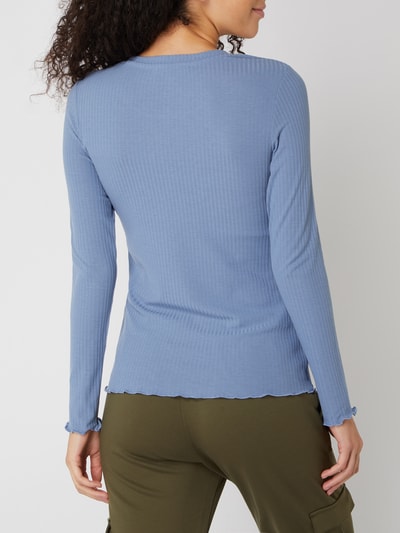 Tom Tailor Denim Longsleeve mit Muschelsaum Bleu 5