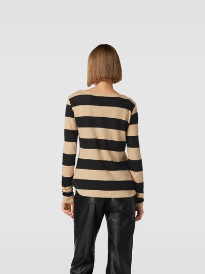Juvia Longsleeve mit Streifenmuster Camel 5
