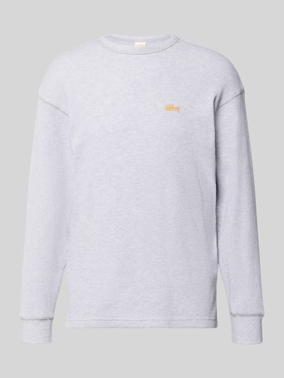 BLKVIS Shirt met lange mouwen met gestikt logo Lichtgrijs gemêleerd - 2