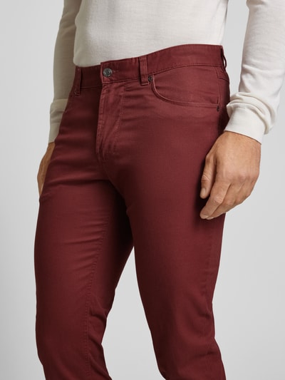 Christian Berg Men Regular fit jeans in 5-pocketmodel Bordeaux - 3