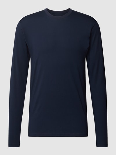 Mey Shirt met lange mouwen en ronde hals, model 'HYBRID' Donkerblauw - 2