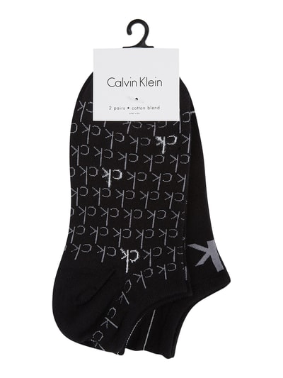 CK Calvin Klein Set van twee paar sneakersokken Zwart - 2