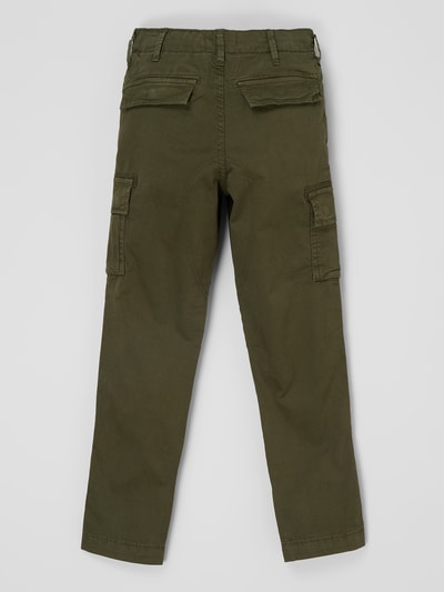 Jack & Jones Cargohose aus Baumwoll-Elasthan-Mix Modell 'Tollie' Oliv 3