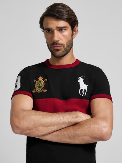 Polo Ralph Lauren T-shirt met labelstitching Zwart - 3