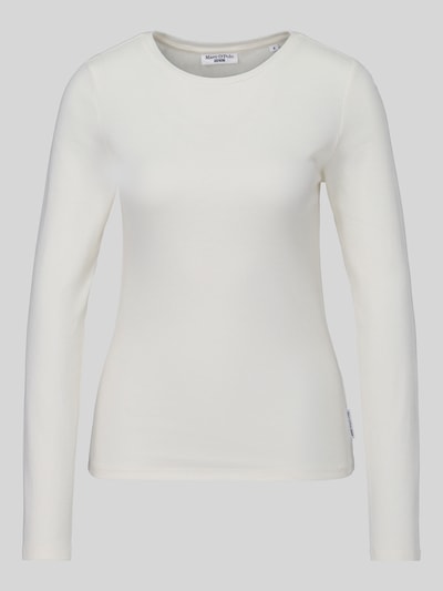 Marc O'Polo DENIM Langarmshirt mit Rollsaum-Details Offwhite 2