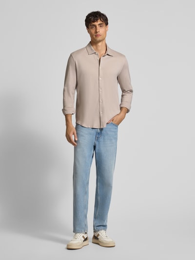Marc O'Polo Regular Fit Freizeithemd aus reiner Baumwolle Hellgrau 1