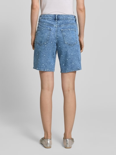 VERO MODA Regular Fit Jeansshorts aus Baumwoll-Mix Modell 'TESS' Jeansblau 5