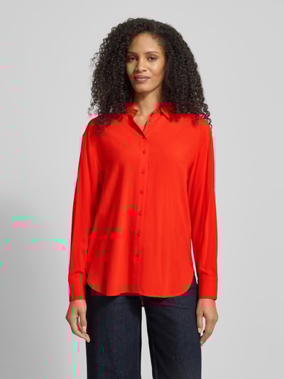 Christian Berg Woman Bluzka koszulowa o kroju regular fit z listwą guzikową Jasnoczerwony 4