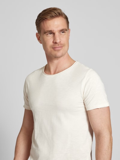 GABBA T-shirt w jednolitym kolorze model ‘Konrad’ Écru 3