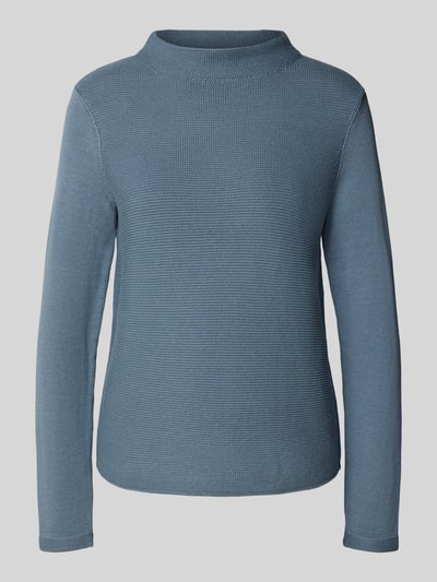 Marc O'Polo Regular fit gebreide pullover van zuiver katoen Rookblauw - 2