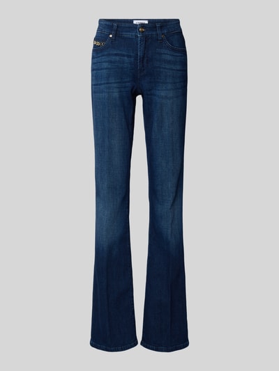 Cambio Flared Fit Jeans mit hohem Bund Modell 'PARIS' Dunkelblau 2