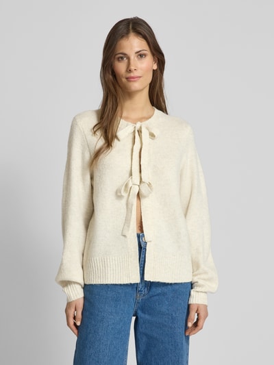 Vila Cardigan mit Schnürung Modell 'ELLIE' Beige 4