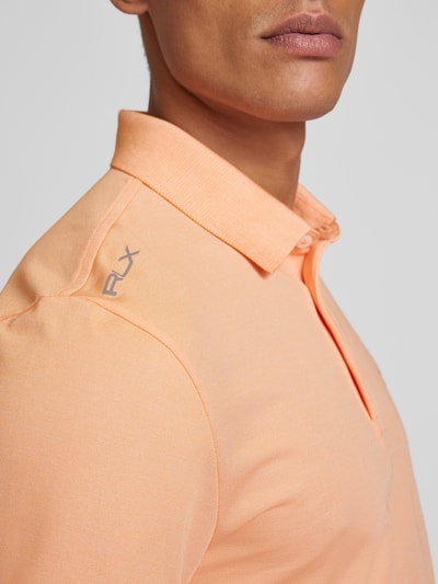 Polo Ralph Lauren Tailored Fit Poloshirt mit Label-Stitching Orange 3