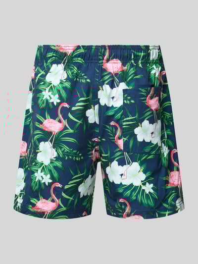 Jack & Jones Regular Fit Badeshorts mit Gesäßtasche Modell 'MAUI' Dunkelblau 3
