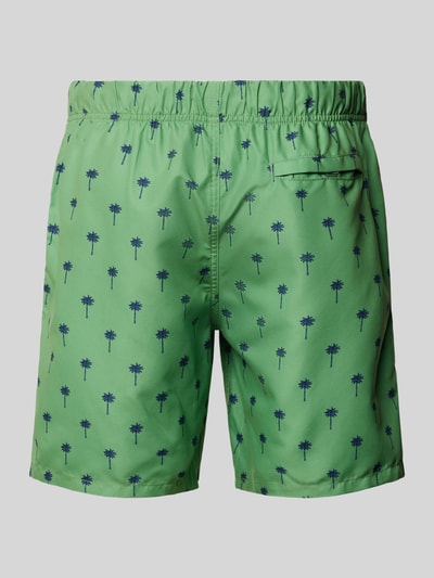 Shiwi Badehose mit Motiv-Print Modell 'Palm' Gruen 3