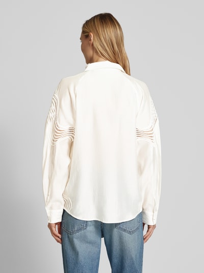 Copenhagen Muse Relaxed Fit Bluse mit Umlegekragen Modell 'MOLLY' Offwhite 5