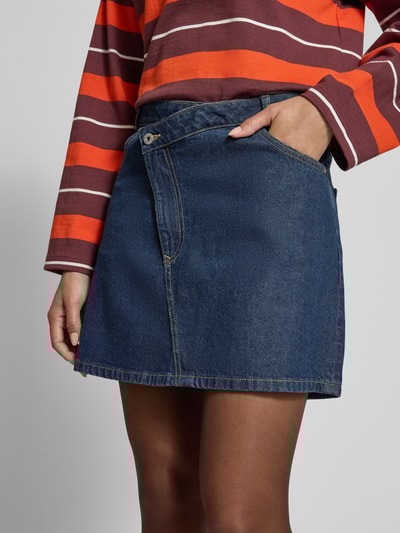 Jake*s Casual Spódnica jeansowa o asymetrycznym kroju Jeansowy niebieski 3