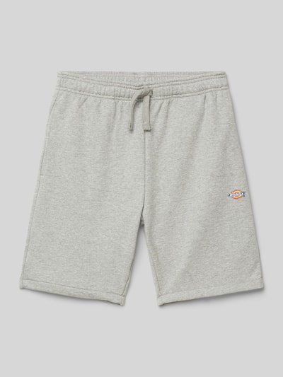 Dickies Regular Fit Sweatshorts mit Label-Print Modell 'MAPLETON' Hellgrau Melange 1