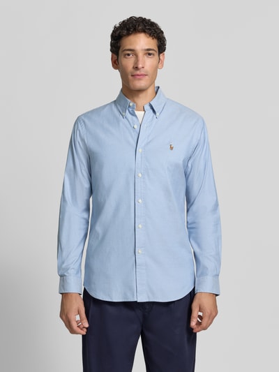 Polo Ralph Lauren Regular Fit Freizeithemd aus Baumwoll-Mix Bleu 4