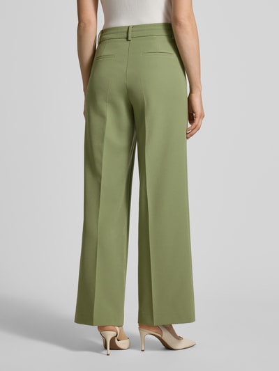 MORE & MORE Stoffhose mit Bundfalten Gruen 5