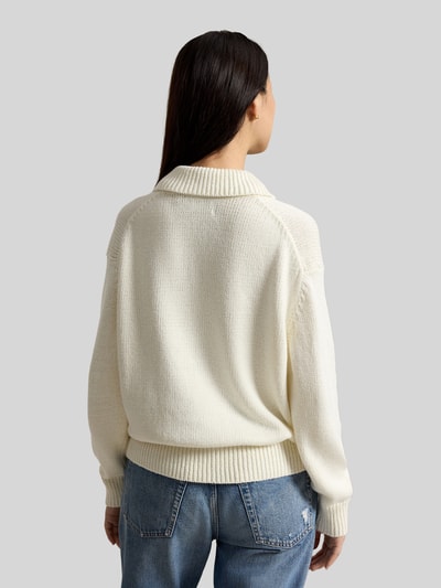 Polo Ralph Lauren Sweter z motywem misia Złamany biały 5
