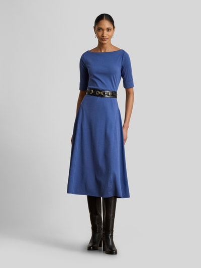Lauren Ralph Lauren Regular Fit Jersey-Kleid aus Baumwoll-Mix Modell 'MUNZIE' Blau 4