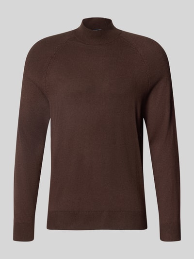 Strellson Regular Fit Pullover aus Baumwoll-Mix Modell 'Tito-M' Schoko 2
