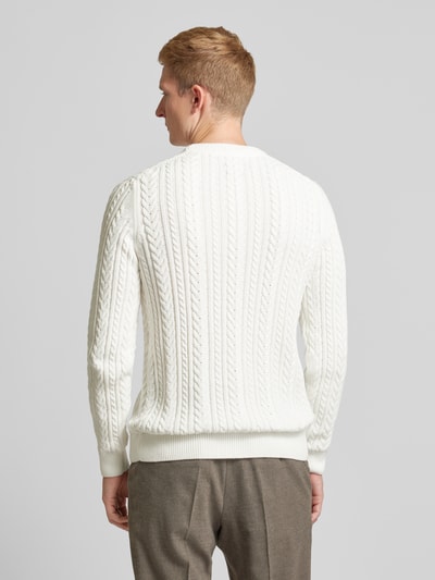 MCNEAL Gebreide pullover met kabelpatroon Offwhite - 5