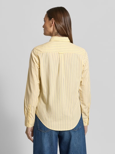 GANT Regular Fit Bluse mit Label-Stitching Modell 'ONEBUY' GELB 5