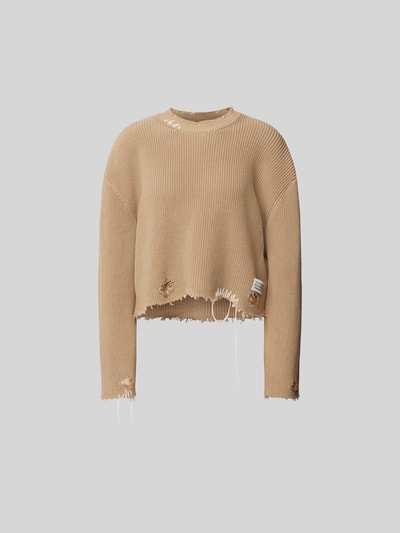 MM6 Maison Margiela Pullover im Used-Look Beige 2