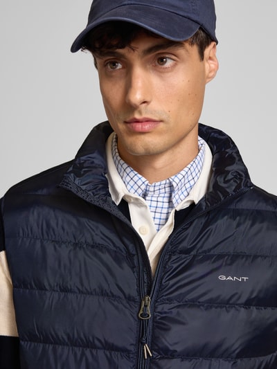 Gant Regular Fit Steppweste mit Daunen-Feder-Füllung Dunkelblau 3
