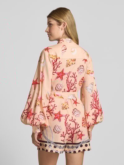 GUIDO MARIA KRETSCHMER WOMAN Playsuit van een mix van linnen en viscose, model 'ELLINOR' Beige - 5