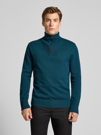 Tom Tailor Denim Regular fit schipperstrui van puur katoen Donkergroen - 4