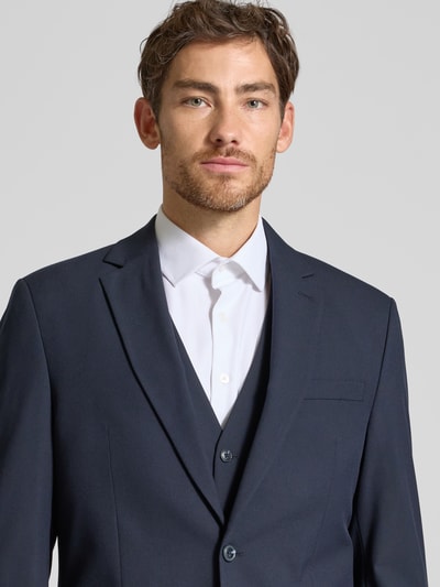 Christian Berg Men Regular fit 2-knoops colbert met reverskraag  Marineblauw - 3