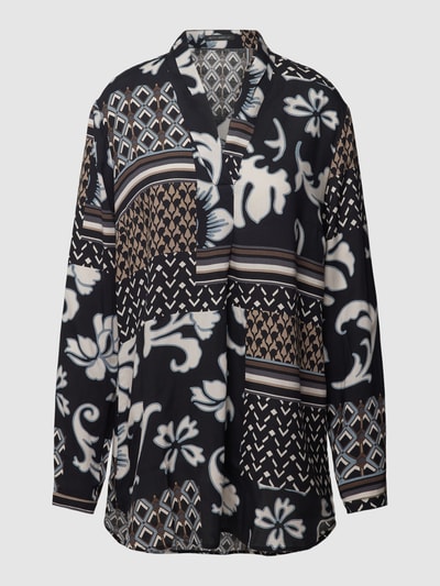 Betty Barclay Blouse met all-over motief Zwart - 2