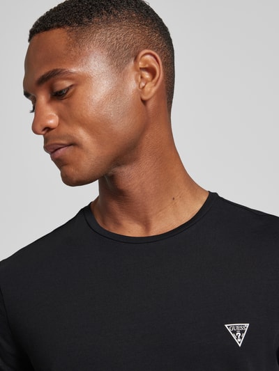 Guess Activewear T-shirt met labelprint, model 'CALEB' Zwart - 3