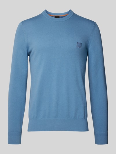 BOSS Orange Gebreide pullover met kasjmier, model 'Kanovano' Bleu - 2