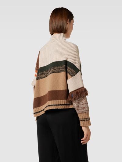 Weekend Max Mara Strickpullover aus Schurwoll-Mix Modell 'AFFORI' Beige 5