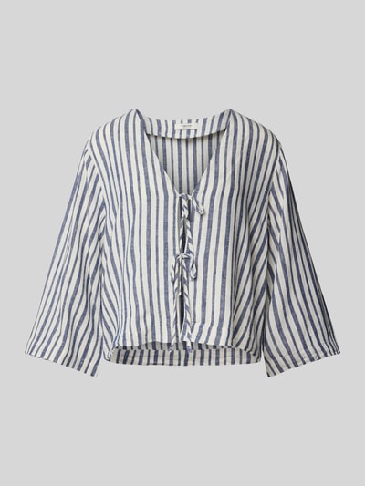 B.Young Bluzka z rękawem o dł. 3/4 i wiązaniem model ‘FALAKKA’ Błękitny 2