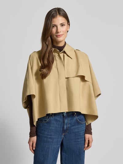 MAX&Co. Oversized Poncho aus reiner Baumwolle Modell 'EUFORICO' Beige 4